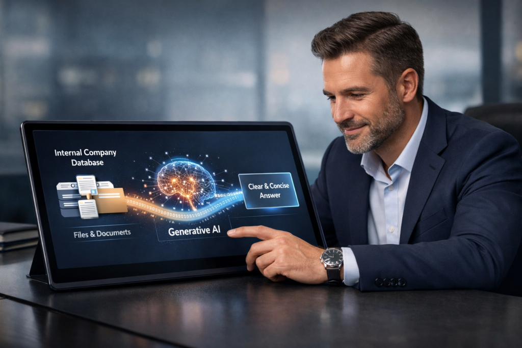 Anahtar Kelimeler: Kurumsal Yapay Zeka, RAG Mimarisi, Güvenilir AI, Şirket İçi Veri İşleme, Halüsinasyon Görmeyen Chatbot.